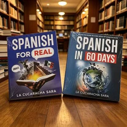 Spanish Learning Books Spanish in 60 Days & Spanish for Real